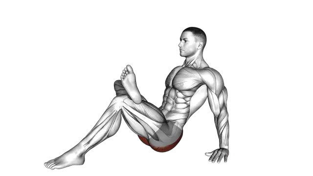 Seated Glute Stretch exercise demonstration