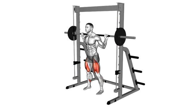 Smith Low Bar Squat exercise demonstration