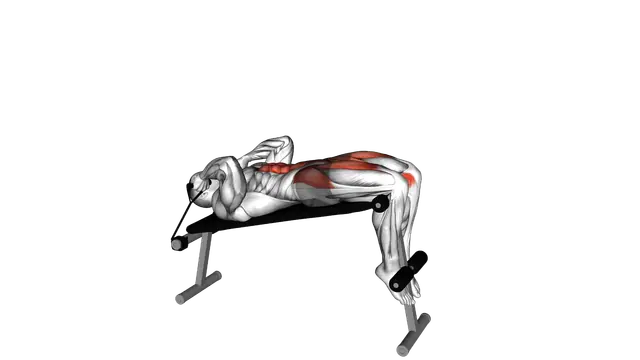 Band Decline Sit up exercise demonstration