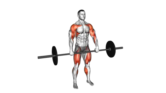 Barbell Hang Clean exercise demonstration