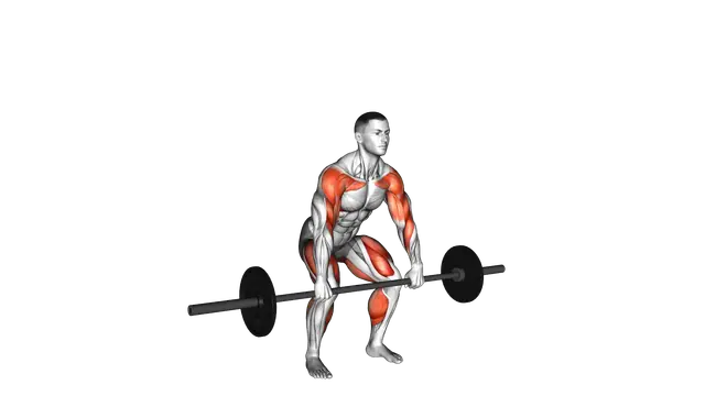 Barbell Hang Clean Below the Knees exercise demonstration