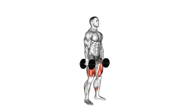 Dumbbell Jumping Squat exercise demonstration