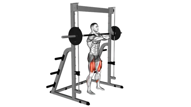 Smith Front Squat exercise demonstration