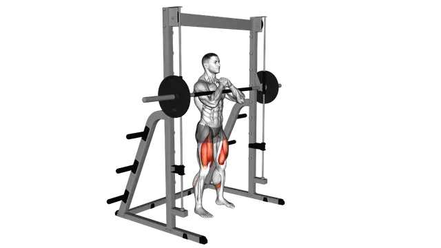 Smith Zercher Squat exercise demonstration