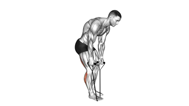 Standing Hamstring and Calf Stretch with Starp exercise demonstration