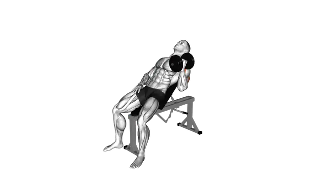 Dumbbell Incline One Arm Hammer Press exercise demonstration