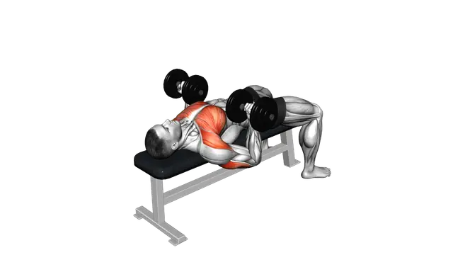Dumbbell Reverse Bench Press exercise demonstration
