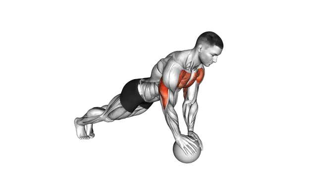 Medicine Ball Close Grip Push Up exercise demonstration