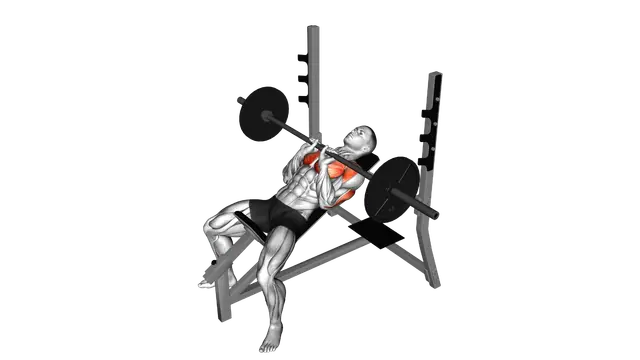 Barbell Incline Close Grip Bench Press exercise demonstration