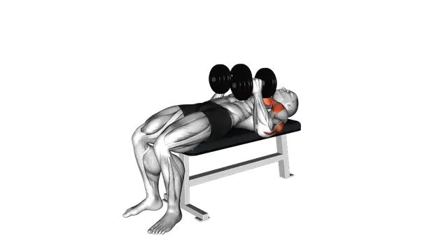 Dumbbell Close Grip Press exercise demonstration