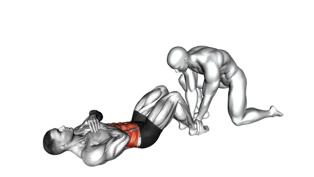 Assisted Sit Up exercise demonstration