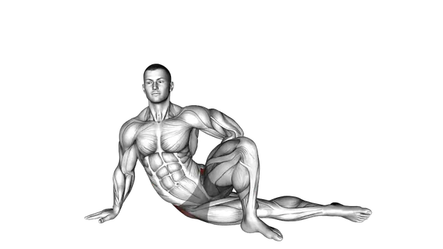 Lying Abductor Stretch exercise demonstration
