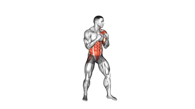 Boxing Left Uppercut exercise demonstration