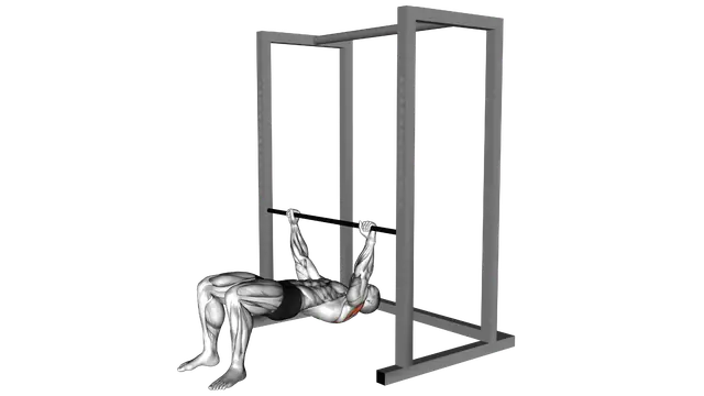Inverted Row Bent Knees exercise demonstration