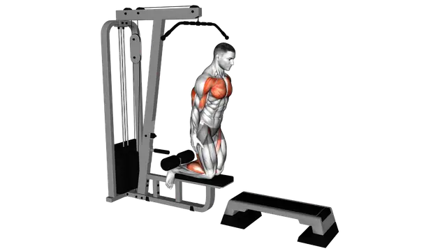 Inverse Leg Curl (on pull up cable machine) exercise demonstration