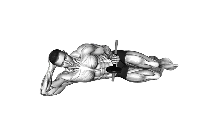 Dumbbell Lying Pronation on Floor exercise demonstration
