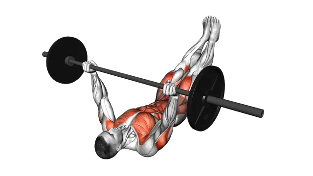 Barbell Leg Twist Press exercise demonstration