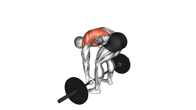 Barbell Pendlay Row exercise demonstration