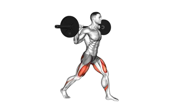 Barbell Split Squat exercise demonstration