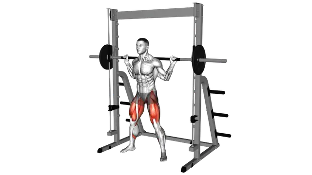 Smith Sumo Squat exercise demonstration