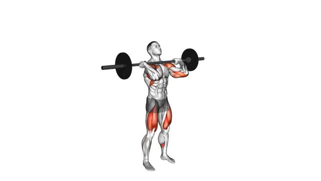 Barbell Thruster exercise demonstration