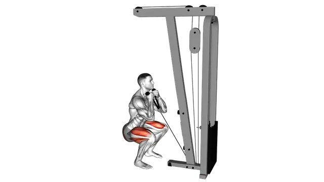Cable Front Squat exercise demonstration