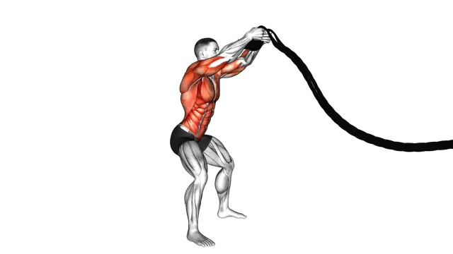 Battling Ropes Power Slam exercise demonstration