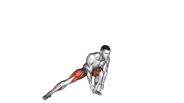 Alternate Heel Touch Side Kick Squat exercise demonstration