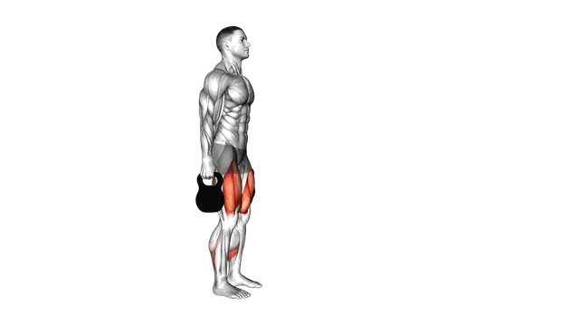 Kettlebell Forward Lunge exercise demonstration