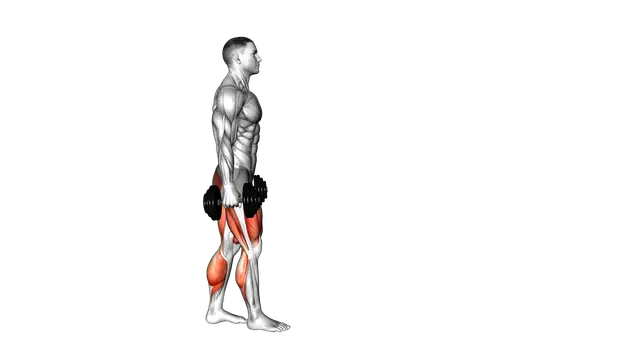 Dumbbell RDL Death March exercise demonstration