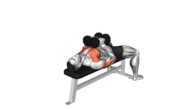 Dumbbell Squeeze Bench Press exercise demonstration