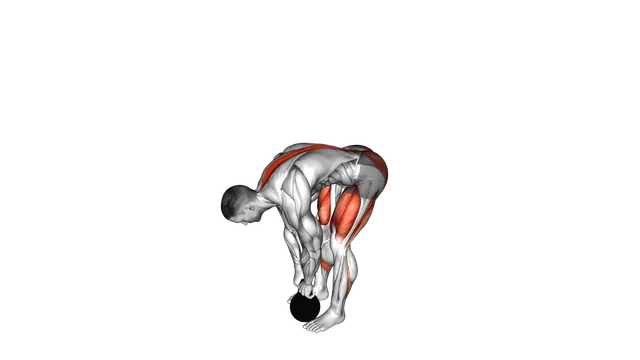 Kettlebell Straight leg Deadlift exercise demonstration