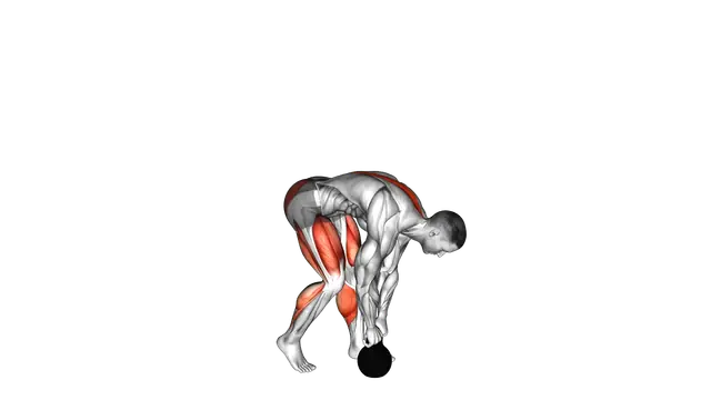 Kettlebell Kickstand One Leg Deadlift exercise demonstration