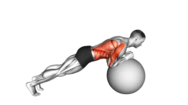 Exercise Ball Body Saw exercise demonstration