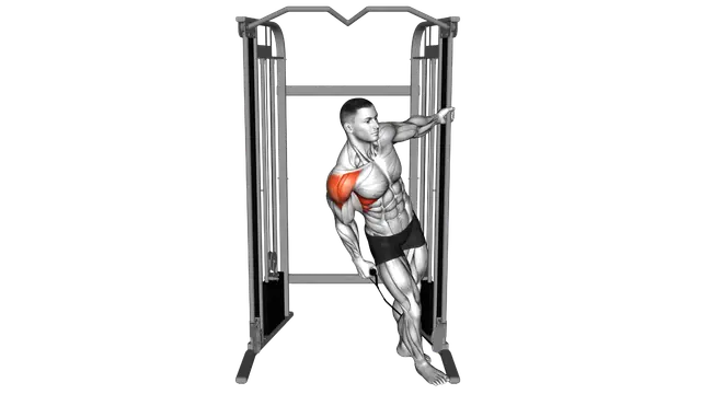 Cable Leaning Lateral Raise exercise demonstration