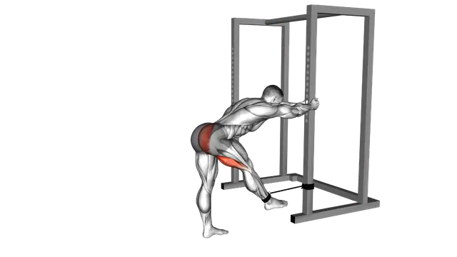 Band Bent over Hip Extension exercise demonstration