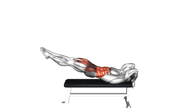 Leg Raise Dragon Flag exercise demonstration