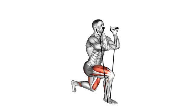 Band Split Squat exercise demonstration