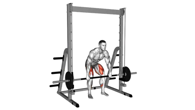Smith Rack Pull exercise demonstration