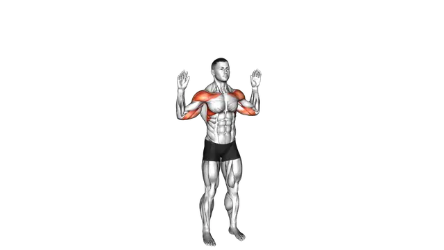 Bodyweight Standing Military Press exercise demonstration