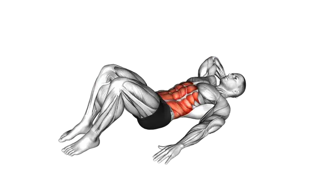 Alternate Oblique Crunch exercise demonstration