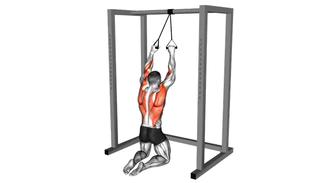 Band Knelling Lat Pulldown exercise demonstration