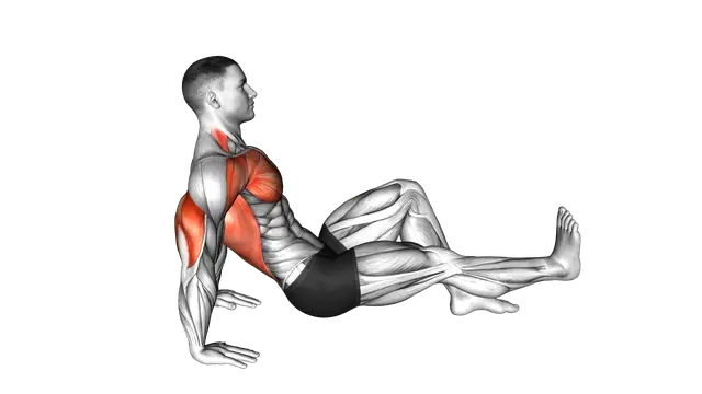 Single Leg Dip on floor exercise demonstration