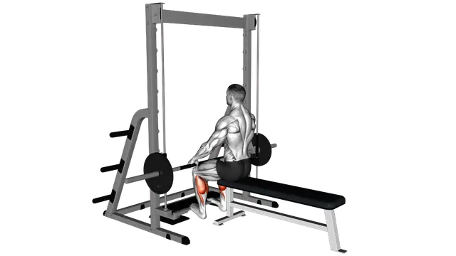 Smith Seated Calf Raise exercise demonstration