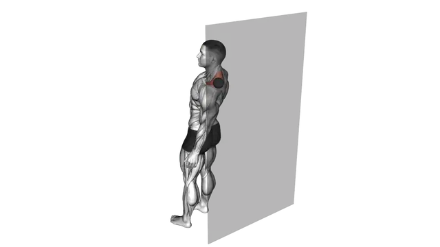 Roll Ball Trapezius Upper Stretch exercise demonstration