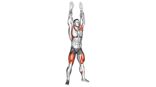 Bodyweight Full Squat with Overhead Press exercise demonstration