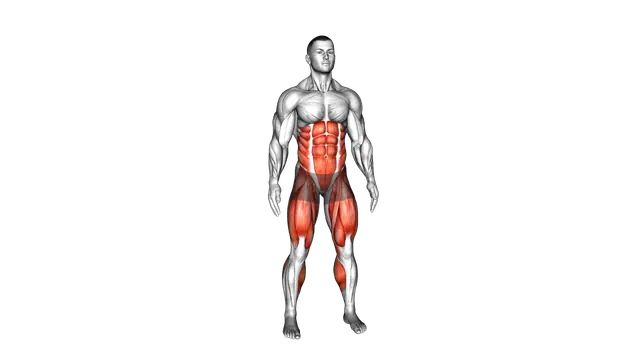 Bodyweight Squat to Side Leg exercise demonstration