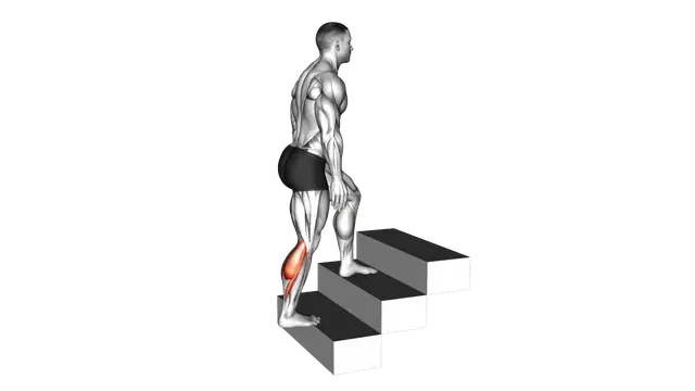 Calves stretch exercise demonstration