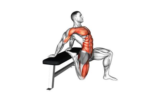 Couch Stretch exercise demonstration