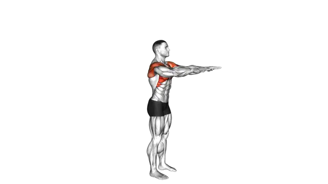 Standing Overhead Shoulder Stretch exercise demonstration